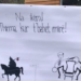 “Na ikëm!, Thirrna kur t`bahet mirë”, pankarta me mesazhi interesant për VV-në e LDK-në