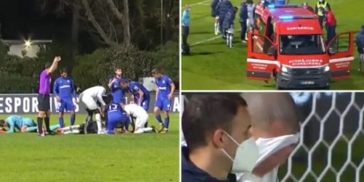 Momente paniku në ndeshjen Belenenses – Porto, sulmuesi bie pa ndjenja në tokë pas një dueli me portierin