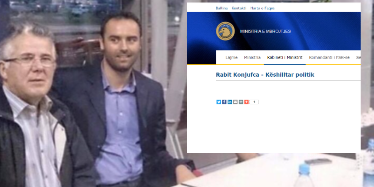 Xhaxhai i Glauk Konjufcës emërohet këshilltar në Ministrinë e Mbrojtjes