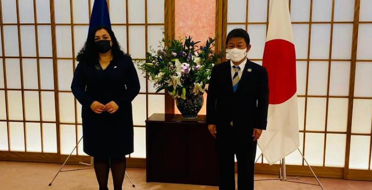 Osmani takohet me ministrin e Jashtëm të Japonisë