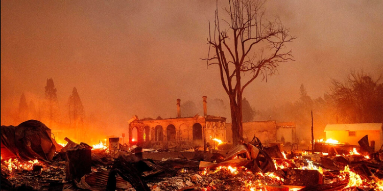 Gjendja e planetit pas shpërthimeve të zjarrit (Foto)