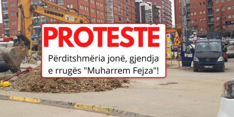 Banorët e rrugës “Muharrem Fejza” nesër protestojnë para Komunës së Prishtinës