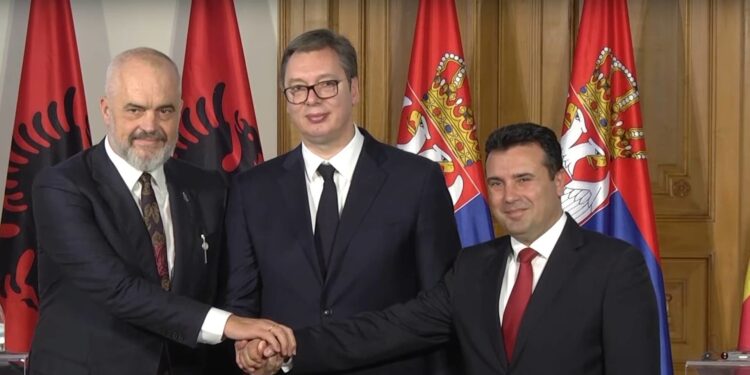 Gjashtë marrëveshje do të nënshkruajnë sot Rama, Zaev dhe Vuçiq pa Kurtin