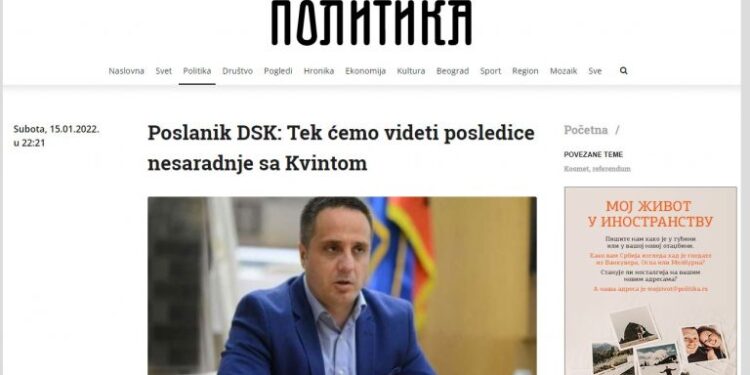 Në serbi e shpallin “hero” Driton Selmanajn e LDK-së