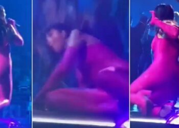 Dua Lipa, rrëzohet gjatë një performance në Milano