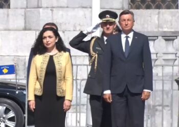 Osmani pritet me ceremoni shtetërore në Slloveni