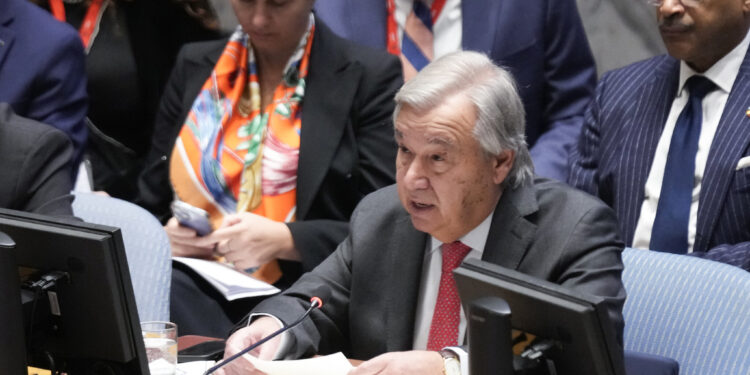 Izraeli kërkon dorëheqjen e Sekretari i Përgjithshëm António Guterres