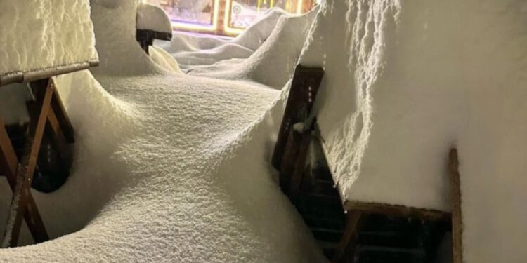 Mjegull e borë deri në 50 centimetra – kjo është gjendja në këtë pjesë të Kosovës