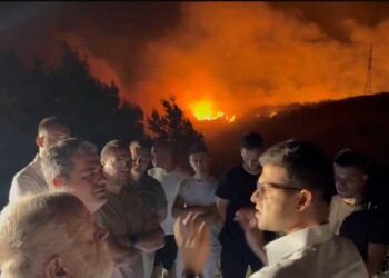 Zjarrë i madh në malin e Shashicës në Shqipëri