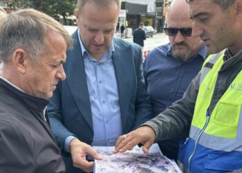 U.d. i KE, z.Bllaca inspektoi punimet për zgjerimin e rrjetit të ngrohjes