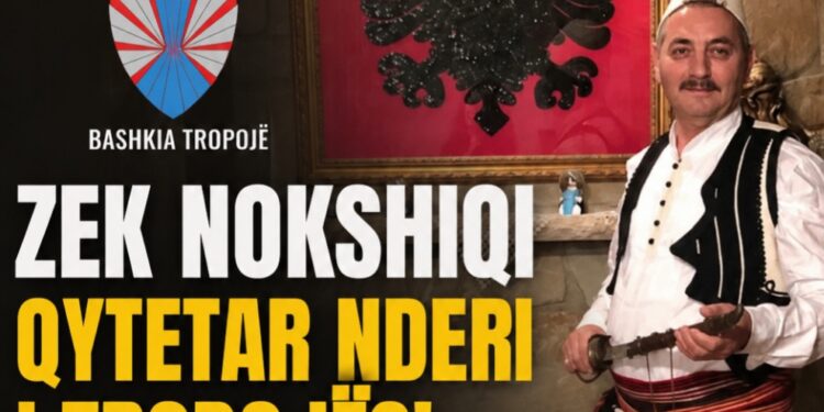 Zek Nokshiqi, shpallet qyetetar nderi nga Komuna e “Bajram Currit”